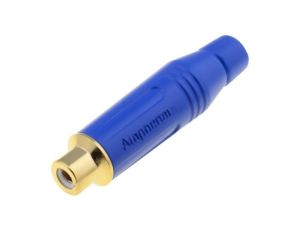 Złącze RCA, żeńskie, wtyk, proste, mono ACJR-BLU