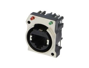 Złącze RJ45, żeńskie, gniazdo, ilość pinów: 8, proste, 125 V RJX8FB5HRGB