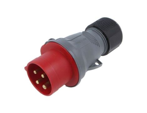 Złącze zasilające AC 3-fazowe, męskie, wtyk, proste, 460 V, 16 A 2CMA101960R1000