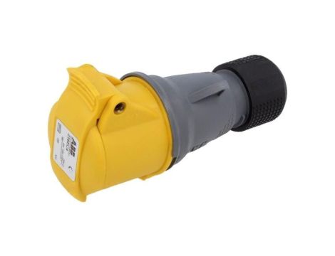 Złącze zasilające AC 3-fazowe, żeńskie, wtyk, proste, 130 VAC, 16 A 2CMA102002R1000