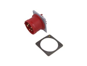 Złącze zasilające AC 3-fazowe, męskie, gniazdo, proste, 415 VAC, 32 A 2CMA193451R1000