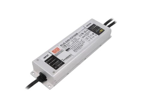 Zasilacz impulsowy LED, 240 W, napięcie wejściowe: 57...115 VDC, prąd wyjściowy: 0,210 A, IP67 ELG-240-C2100B