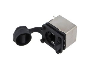Złącze RJ45, gniazdo, żeńskie, 8p8c, proste, THT, kat: 5e RJXS8FP25HPE