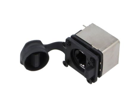 Złącze RJ45, gniazdo, żeńskie, 8p8c, proste, THT, kat: 5e RJXS8FP25HPE