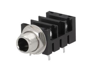 Złącze Jack 6,3mm, gniazdo, żeńskie, kątowe 90 ACJM-MHDRM