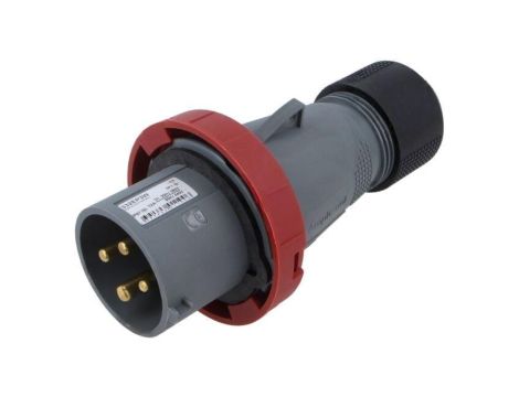 Złącze zasilające AC 3-fazowe, wtyk, męskie, proste, 440V, 32A 2CMA101100R1000