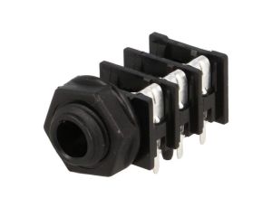 Złącze Jack 6,3mm, żeńskie, gniazdo, kątowe 90, stereo ACJS-PHOP-1