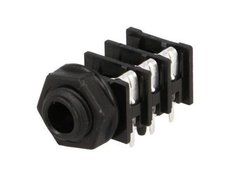 Złącze Jack 6,3mm, żeńskie, gniazdo, kątowe 90, stereo ACJS-PHOP-1