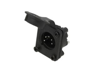 Złącze XLR, męskie, gniazdo, PIN: 5, proste, napięcie znamionowe: 133V, prąd znamionowy: 7,5A AXS5MP2