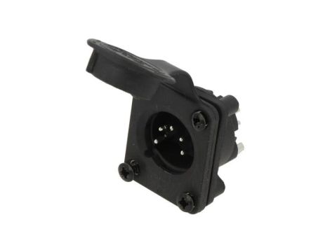 Złącze XLR, męskie, gniazdo, PIN: 5, proste, napięcie znamionowe: 133V, prąd znamionowy: 7,5A AXS5MP2