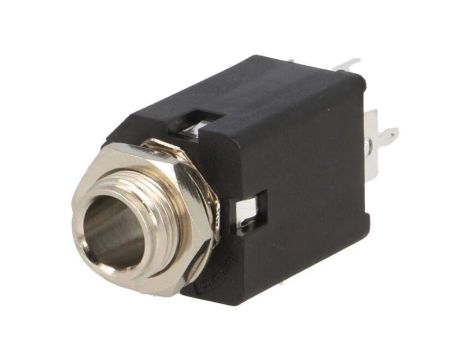 Złącze Jack 6,3mm, żeńskie, gniazdo, proste, mono ACJM-MV-2S