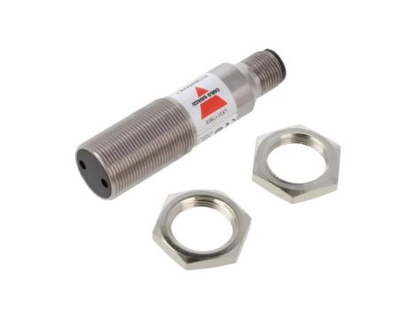 Czujnik fotoelektryczny, Czujnik fotoelektryczny, z konfiguracją wyjścia PNP/NO/NC/p, max. 0,2A, 0,4mm, IP67, EO1804PPAS-1