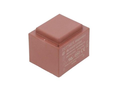 Transformator zalewany, Moc: 2VA, Upierw: 230VAC, Iwyj: 167mA, Uwyj: 12V, na PCB BV302S12020
