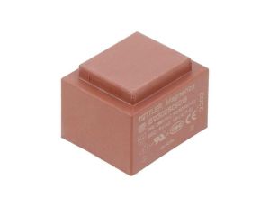 Transformator zalewany, Moc: 1,8VA, Upierw: 230VAC, Iwyj: 200mA, Uwyj: 9V, na PCB BV302S09018