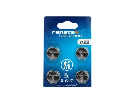 4 x bateria litowa Renata SC CR2025 / CR2025.MFR