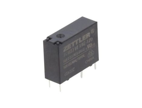 Przekaźnik elektromagnetyczny, SPST-NO, Ucewki: 12VDC, Iwyj: 10A, na PCB AZ9371T-1AE-12D