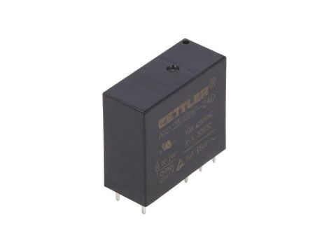 Przekaźnik elektromagnetyczny, DPDT, Ucewki: 24VDC, Iwyj: 12A, na PCB AZ733-2CB-24D