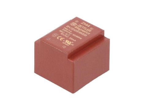 Transformator zalewany, Moc: 0,5VA, Upierw: 230VAC, Iwyj: 33,3mA, Uwyj: 15V, na PCB BV202S15005