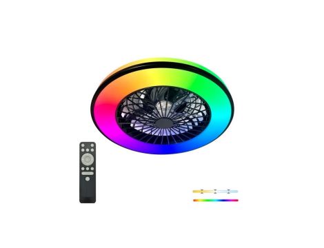 Plafon LED z wentylatorem VENTELUX 48W+15W 3CCT+RGB