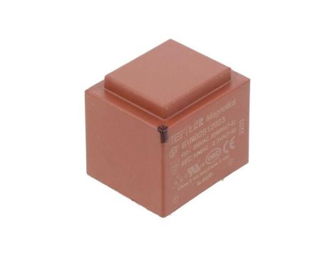 Transformator zalewany, Moc: 2,3VA, Upierw: 230VAC, Iwyj: 192mA, Uwyj: 12V, na PCB BV302S12023