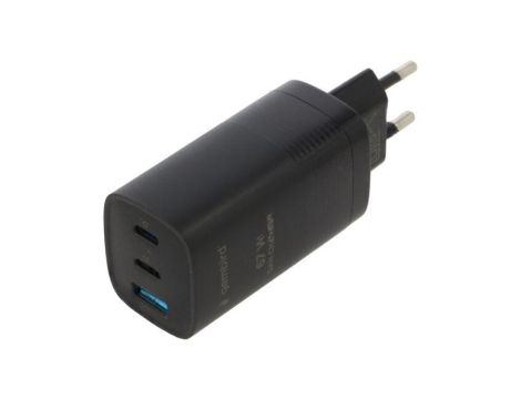 Zasilacz impulsowy, sieciowy,wtykowy, 5VDC, 3,25A, 65W, czarny TA-UC-PDQC65-01-BK