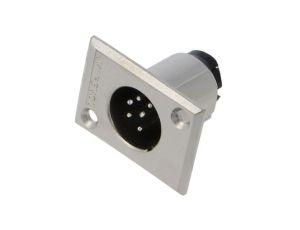 Złącze XLR, męskie, gniazdo, PIN: 6, proste, napięcie znamionowe: 133V, prąd znamionowy: 7,5A AC6AMP