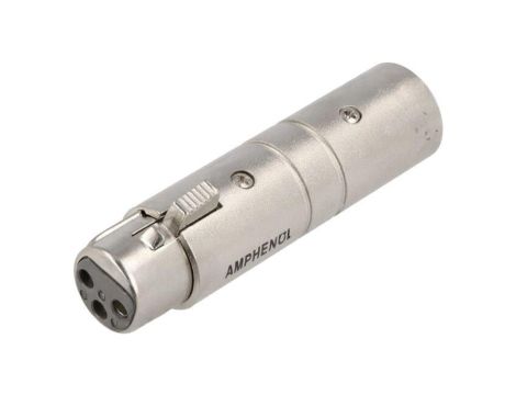 Łącznik XLR/XLR, męski/żeński, PIN: 3, proste AC3F3MW