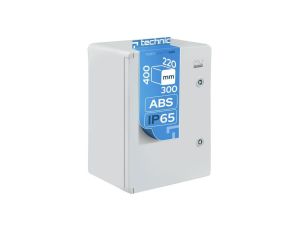 Obudowa ABS standardowa pusta 300x400x220 z ocynkowaną płytą montażową szara IP65 EDO777005 EDO