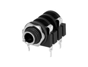 Złącze Jack 6,3mm, żeńskie, gniazdo, kątowe 90, mono ACJM-MC
