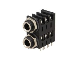 Złącze Jack 6,3mm, żeńskie, gniazdo, kątowe 90, stereo ACJS-MHDC