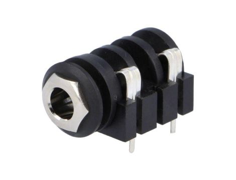 Złącze Jack 6,3mm, żeńskie, gniazdo, kątowe 90, mono ACJM-IH