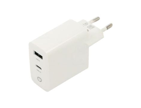 Zasilacz impulsowy, sieciowy,wtykowy, 5VDC, 3,25A, 65W, biały TA-UC-PDQC65L-W-01