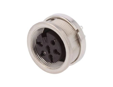 Złącze M16, żeńskie, gniazdo, PIN: 6, proste, napięcie znamionowe: 300V, prąd znamionowy: 5A C09131N0061002U