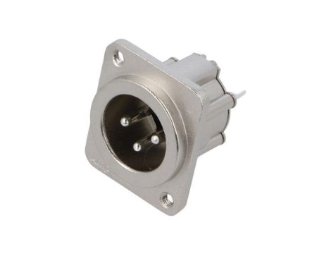 Złącze XLR, męskie, gniazdo, PIN: 3, proste, napięcie znamionowe: 133V, prąd znamionowy: 15A AX3MDV-M3