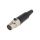 Złącze XLR mini, żeńskie, wtyk, PIN: 5, proste, prąd znamionowy: 4A AG5F