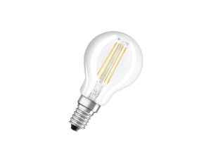 Żarówka LED OSRAM P45 Kulka E14 3.4W zamiennik 40W 470lm 2700K Ciepła CRI90 300 Filament Ściemnialna Klasa D 4 Lata Gwarancji