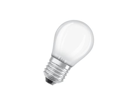 Żarówka LED OSRAM P45 Kulka E27 3.4W zamiennik 40W 470lm 4000K CRI90 300 Filament Ściemnialna Klasa D 4 Lata Gwarancji