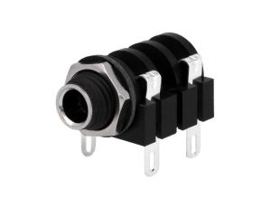 Złącze Jack 6,3mm, żeńskie, gniazdo, kątowe 90, mono ACJM-MHS