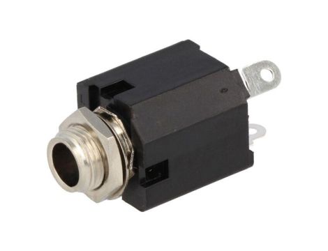 Złącze Jack 6,3mm, żeńskie, gniazdo, proste, mono ACJM-MVS-2