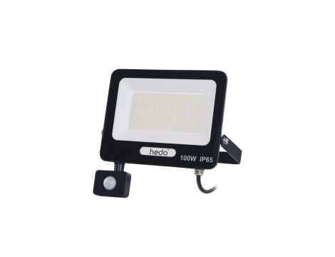 Naświetlacz projektor LED 100W 10000lm 4000K IP65 PIR czujnik ruchu 120D