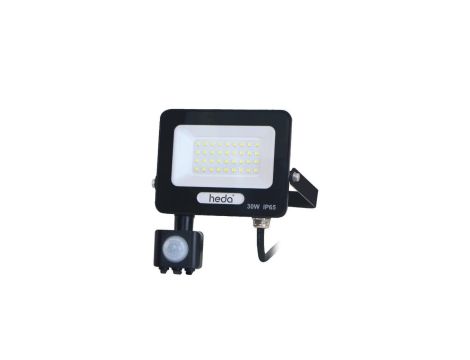Naświetlacz LED projektor 30W 3000lm 6000K IP65 PIR czujnik ruchu 120D
