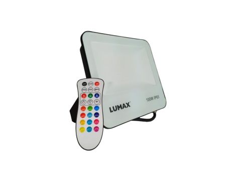 Naświetlacz projektor LED zmiana kolorów RGB 100W IP65 IK08 z pilotem Syrius