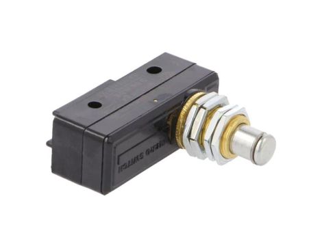 Mikroprzełącznik SNAP ACTION, z konfiguracją styków SPDT, siła przełączania 3,7N, 15A/125VAC, 0,5A/125VDC, IP40, BZ-2RQ1