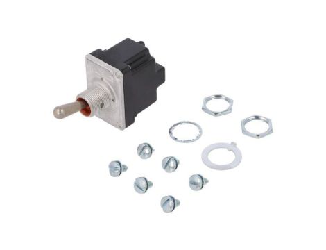Przełącznik dźwigniowy, okrągła, z konfiguracją styków DPDT, 6A/230VAC, 20A/28VDC, IP67, 2TL1-3