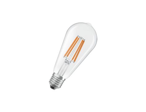 Żarówka LED OSRAM ST64 E27 6.5W zamiennik 60W 806lm 4000K Neutralna 300 Retrofit Filament Klasa E 3 Lata Gwarancji