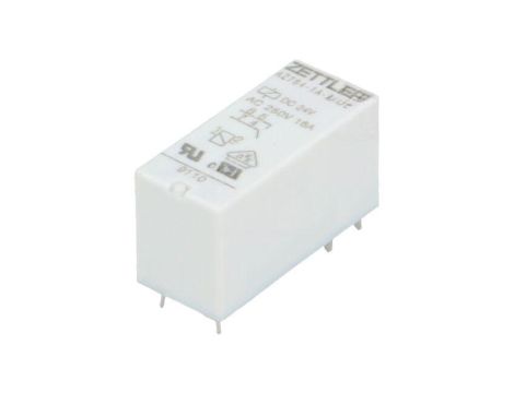 Przekaźnik elektromagnetyczny, SPST-NO, Ucewki: 24VDC, Iwyj: 16A, na PCB AZ764-1A-24DE