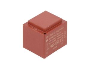 Transformator zalewany, Moc: 2,8VA, Upierw: 230VAC, Iwyj: 156mA, Uwyj: 18V, na PCB BV302S18028