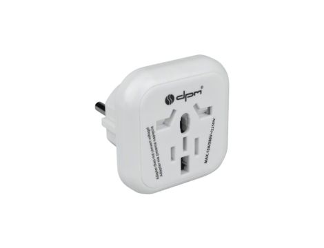 Adapter podróżny Europa DPM biały
