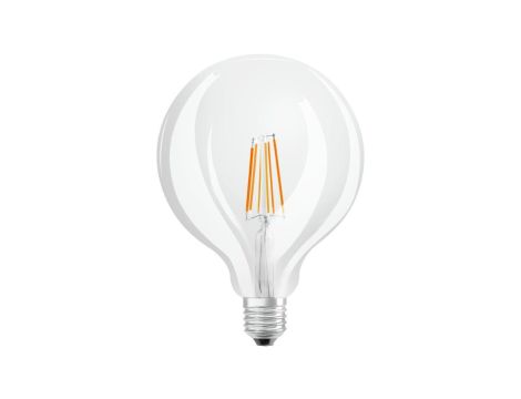 Żarówka LED OSRAM G124 Kula E27 11W zamiennik 100W 1521lm 2700K Ciepła CRI90 300 Filament Ściemnialna Klasa D 4 Lata Gwarancji