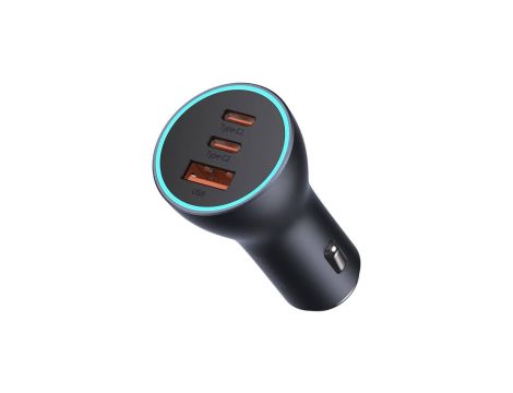 Ładowarka samochodowa z gniazdem 1xUSB 2xUSB-C Baseus 65W CGJP010013